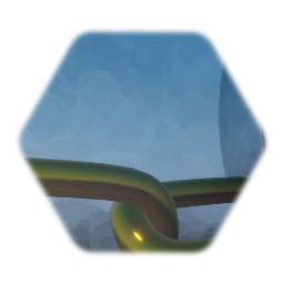 Little planet tied to chains