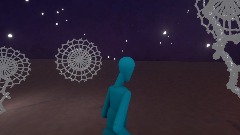 Snowflakes in the sky.