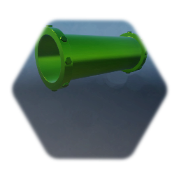 Green Hollow Metal Pipe