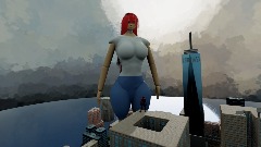 Giantess Mary Jane In New York City with spiderman