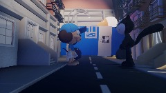 Mia in ice cream in distress