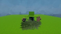 Bambi tries touch grass but short