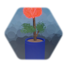 Blue Potted Plant