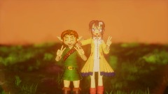 Young Link and Korone