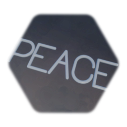 PEACE - Tube Letters