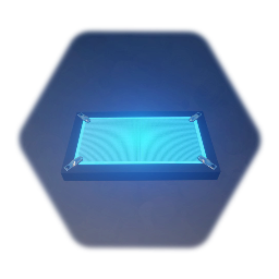 Long Metal Grated Glowing Floor