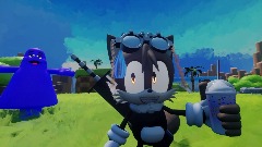 Ray drinks the "Grimace Milkshake"