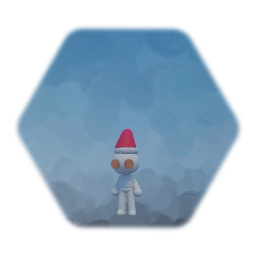 Cool gamer boy combat Santa hat