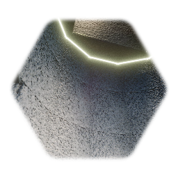 White Round Concrete Room