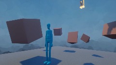 Cubes and Triangles Vibrating and some Child Crying