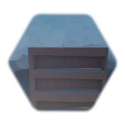 Empty bookshelf