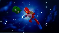 Gary and mooncake in space