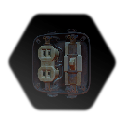 Grabbable 1 Switch, 1 Outlet Junction Box With Logic