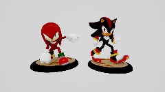 Shadow and Knuckles Smash Amiibo