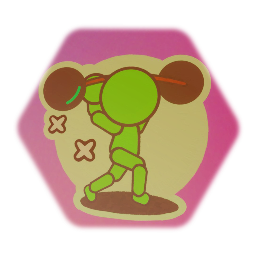 Workin' Out Puppet Sticker