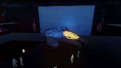 STAR WARS new hope  DEATH STAR AND THE Millennium Falcon.Set