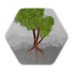 Realistic 1% tree w\ bark