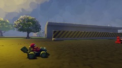 Wavy ruffled green grass