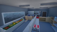 The baby sitter takes jake to the store