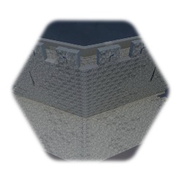 45° Turn Castle Wall Segment