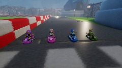 Sofia meta runner racing stadium with item boxs