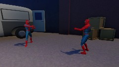 Spider-Men pointing