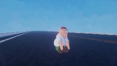 Peter griffin gets hit by a car and hurts his knees