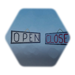 Double sided shop sign