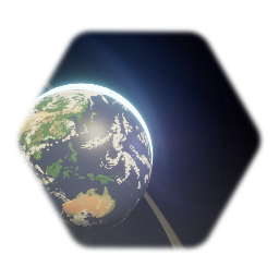 Simple Earth with rings