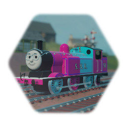 Olio the Pink and Blue Engine