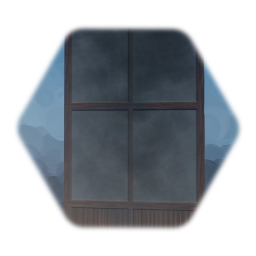 Old traditional tall wall