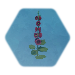 Hollyhocks - Red