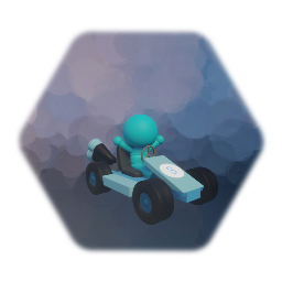 Blank sliding platforming puppet go kart