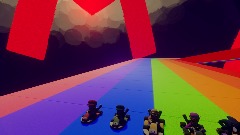 إعادة مزج <lrm>Mario Kart PS Rainbow road<lrm>