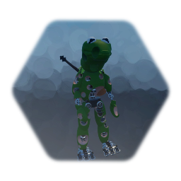Kermit the Withered Animatronic