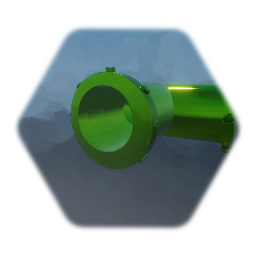 Green Hollow Metal Pipe T- Junction