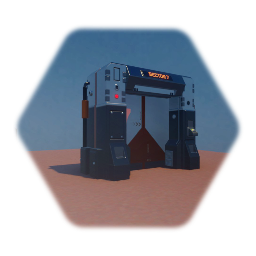 Sci fi door and keycard