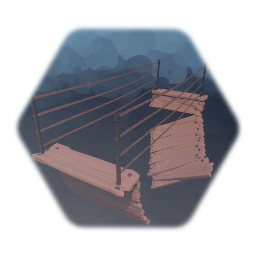 Trap Suspension Bridge with Realistic Physics