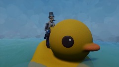 Penguin And His                                    Rubber Ducky