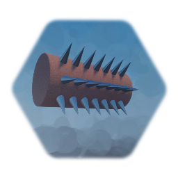 Spiky log trap