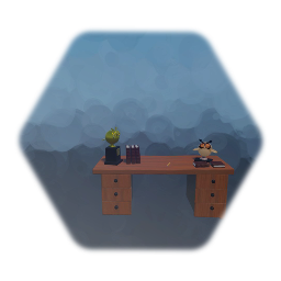 Desk, Key, Door Combo