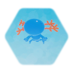 Blue axolotl