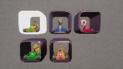 Bowser junior's go kart race character select