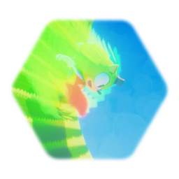 side oc:  Classic Frazy The Hedgehog Rig Version 2