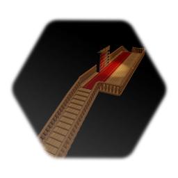 Balcony with bookshelf