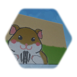 Happy hamster poster