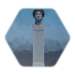 Apollo Bust on Pilaster