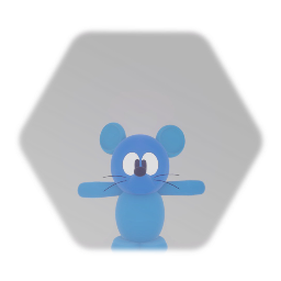 Playable blue mouse