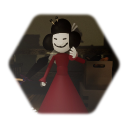 Cartoon The lady (Little nightmares)
