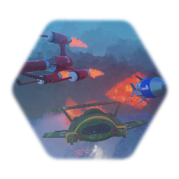 Space ships lots of them